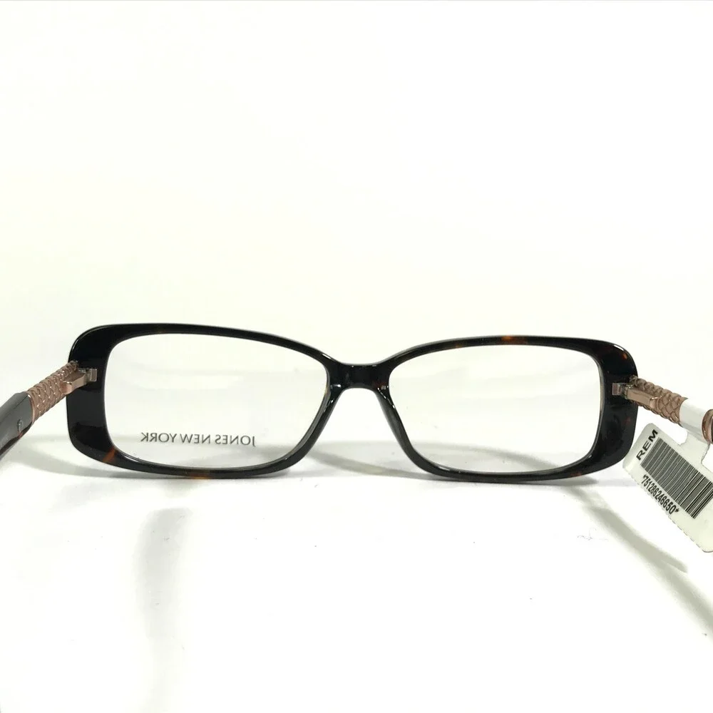 Jones New York Eyeglasses Frames J746 TORTOISE Gold Square Full Rim 54-14-135
